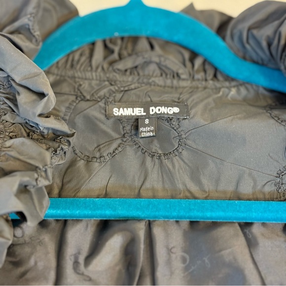 Samuel Dong sleeveless black textured dress/tunic “bubble dress”. Black Size S - Picture 9 of 12